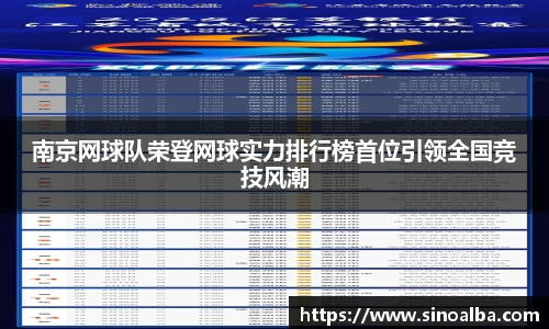 南京网球队荣登网球实力排行榜首位引领全国竞技风潮
